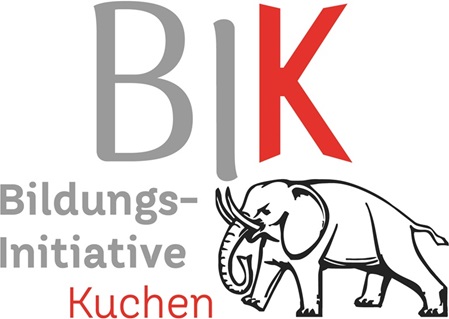 Logo BildungsInitiativeKuchen mit Elefant